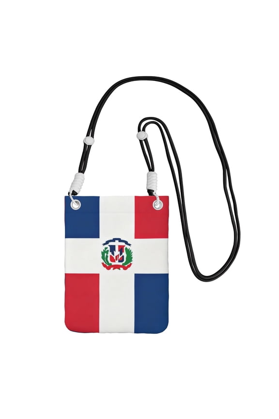 Small Crossbody Bag Dominican Republic Flag Cell Phone Crossbody Purse For Women