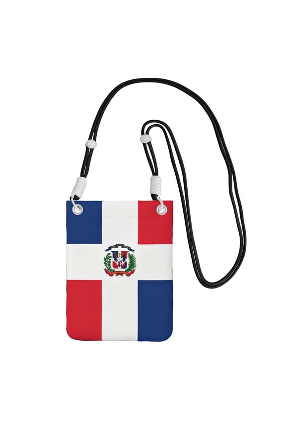 Small Crossbody Bag Flag Of The Dominican Republic Cell Phone Crossbody Purse For Women