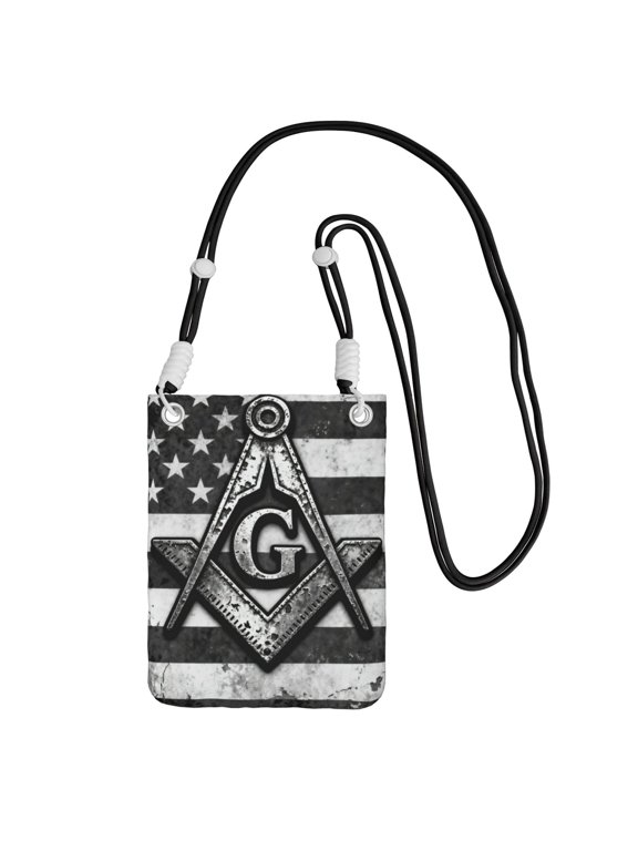 Small Crossbody Bag For Women Freemason America Flag Phone Purse Lightweight Crossbody Pouch