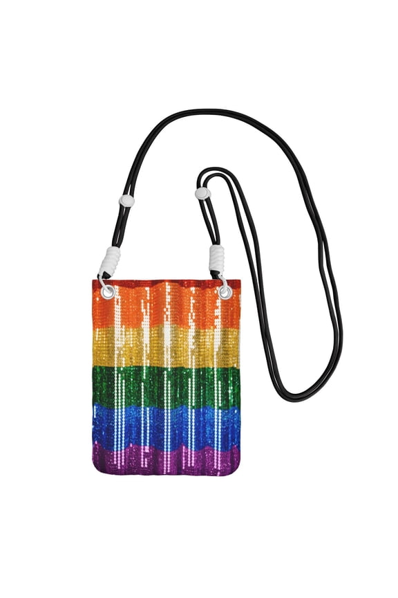 Small Crossbody Bag For Women Gay Pride Rainbow Flag Phone Purse Lightweight Crossbody Pouch