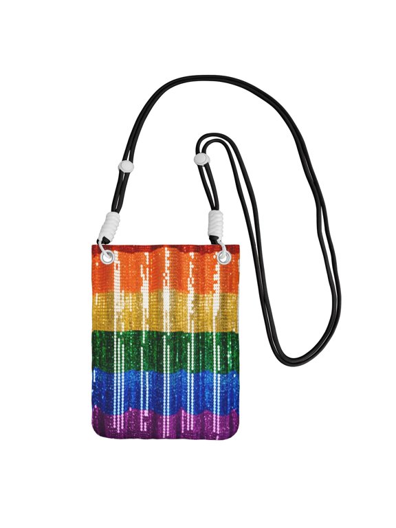 Small Crossbody Bag For Women Gay Pride Rainbow Flag Phone Purse Lightweight Crossbody Pouch