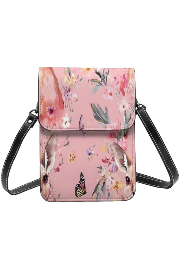Small Crossbody Bag For Women Men Leather Cell Phone Purse Travel Pouch Shoulder Bag Chic Kangaroo