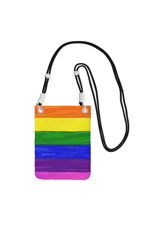 Small Crossbody Bag For Women Pride Rainbow Pattern Phone Purse Lightweight Crossbody Pouch