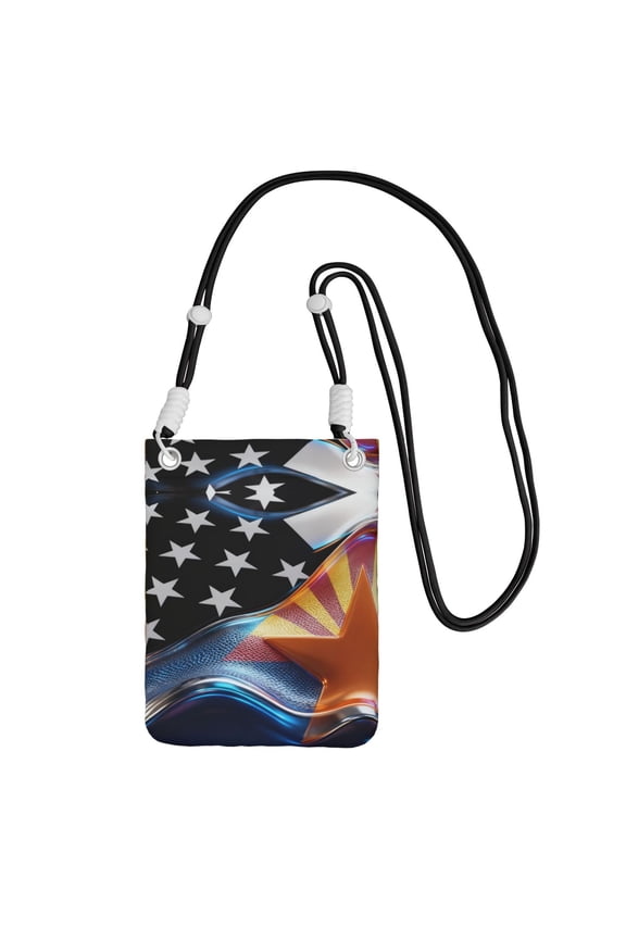Small Crossbody Bag For Women Thin Blue Line Arizona Flag Phone Purse Lightweight Crossbody Pouch