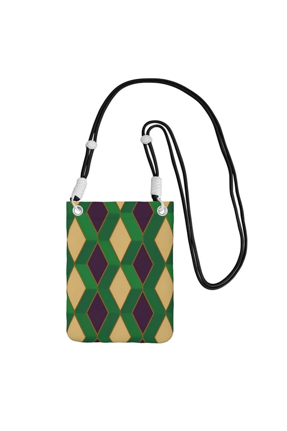 Small Crossbody Bag Mardi Colors Pattern Cell Phone Crossbody Purse For Women