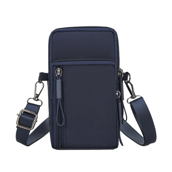 Small Crossbody Bag Mini Messenger Bag Shoulder Bag for Men Women, Purse with Multi Pocket Wrist Bag for Phone Passport