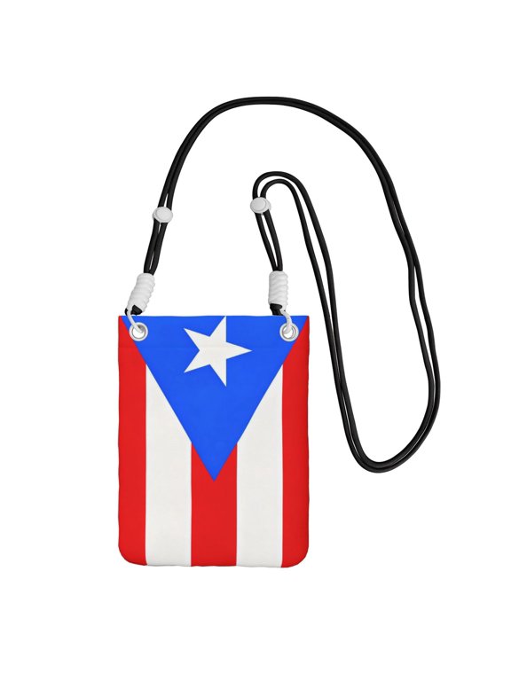 Small Crossbody Bag Pr Puerto Rico-Flag Cell Phone Purses Travel Pouch Shoulder Bag For Women