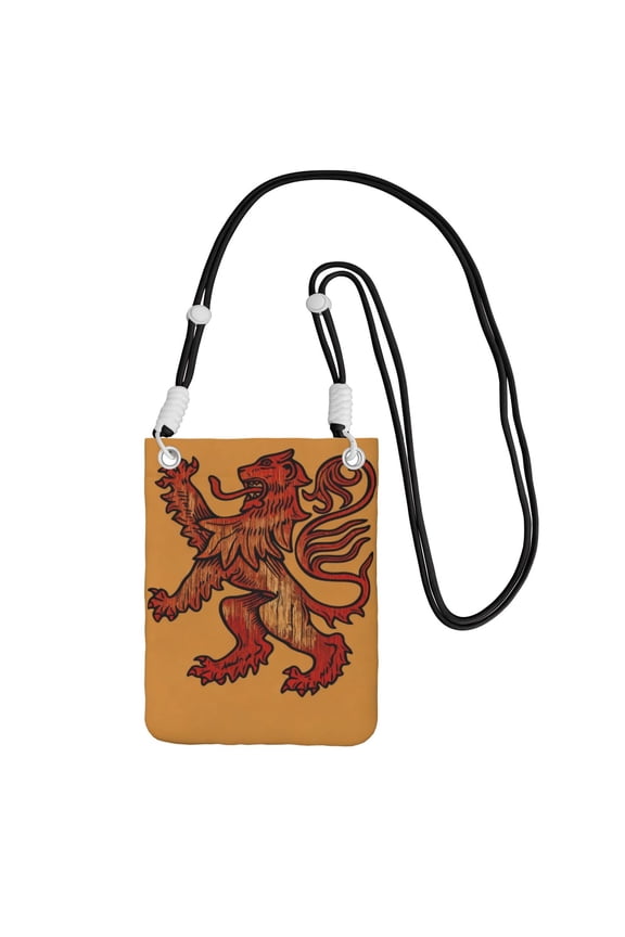 Small Crossbody Bag Scottish Flag Lion Logo Cell Phone Crossbody Purse For Women
