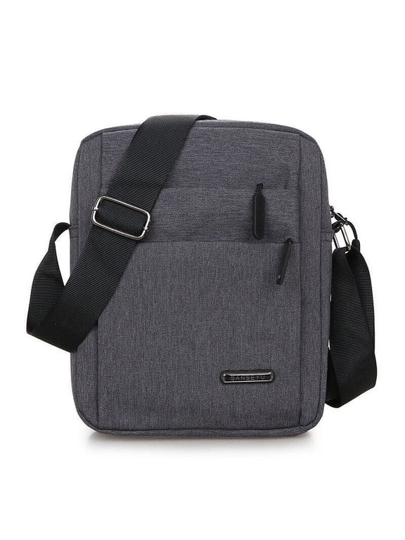 Small Crossbody Bag for Men,Canvas Messenger Shoulder Bags Crossbody Satchel Bag Men's Side Bags Over the Shoulder Purse