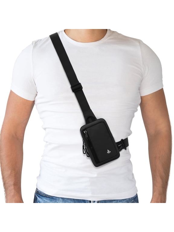 Small Crossbody Bag for Men Women Mini Sling Bag Travel Running Phone Daypack Cross Body Shoulder Bags with Keyholder
