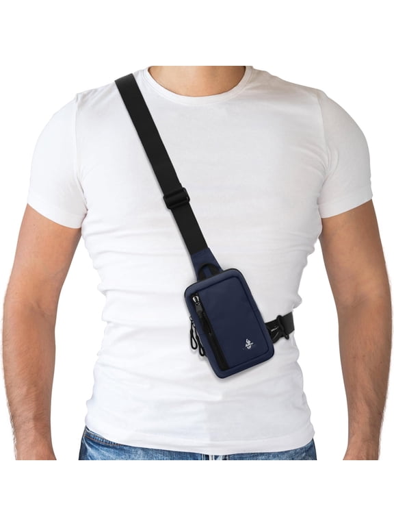Small Crossbody Bag for Men Women Mini Sling Bag Travel Running Phone Daypack Cross Body Shoulder Bags with Keyholder