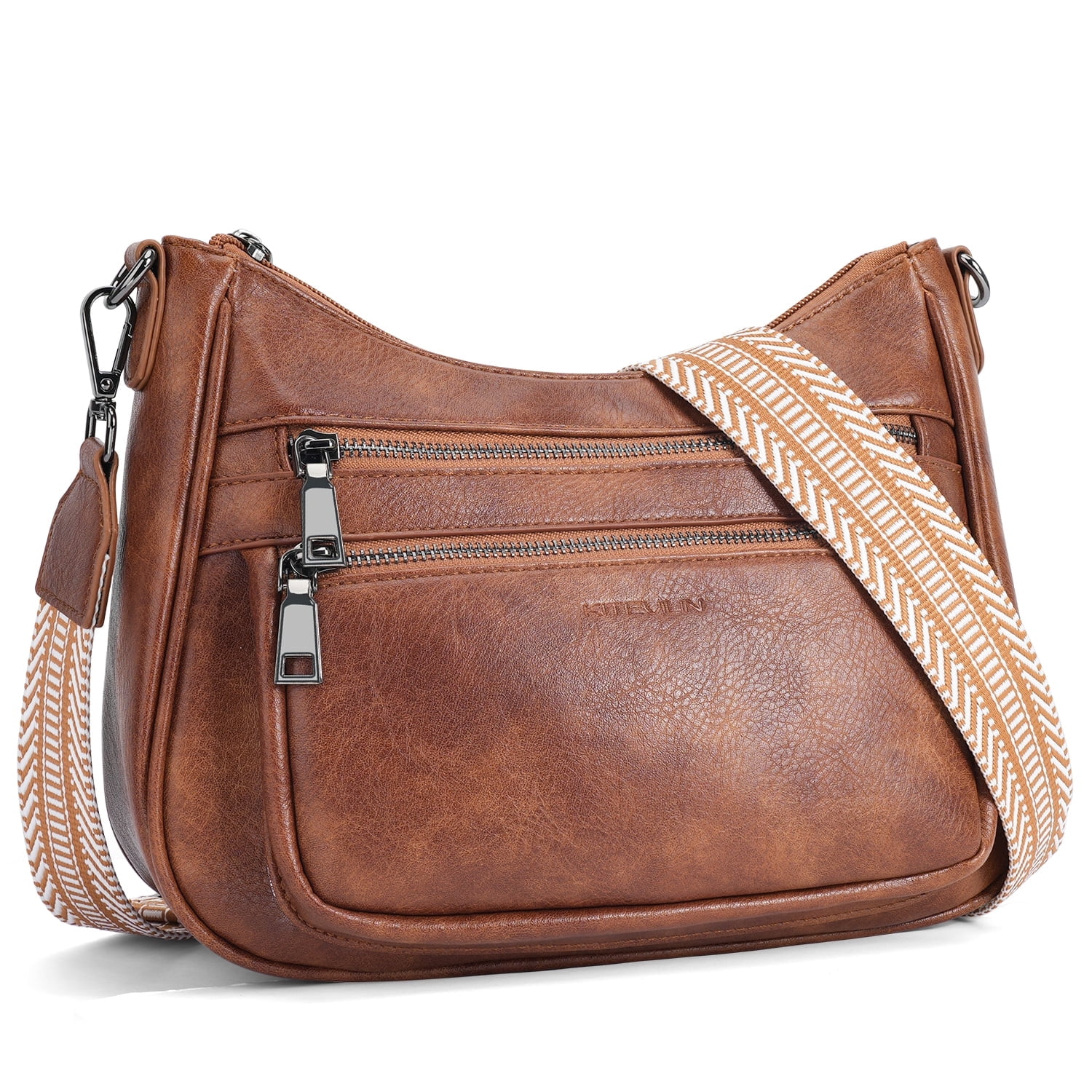 Small Crossbody Bag for Women, Cell Phone Purse Womens Shoulder Handbags Wallet Purse with Credit Card Slots Adjustable Guitar Strap