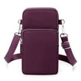 thumbnail image 1 of Small Crossbody Bags Purses , Crossbody Handbags Cell Phone Wallet Travel Purse, Shoulder Bag-Dark purple, 1 of 5