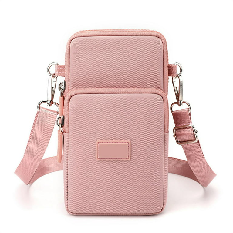 Small Crossbody Bags Purses for Women,Handbags Cell Phone Wallet Travel  Purse, Shoulder Bag-Pink