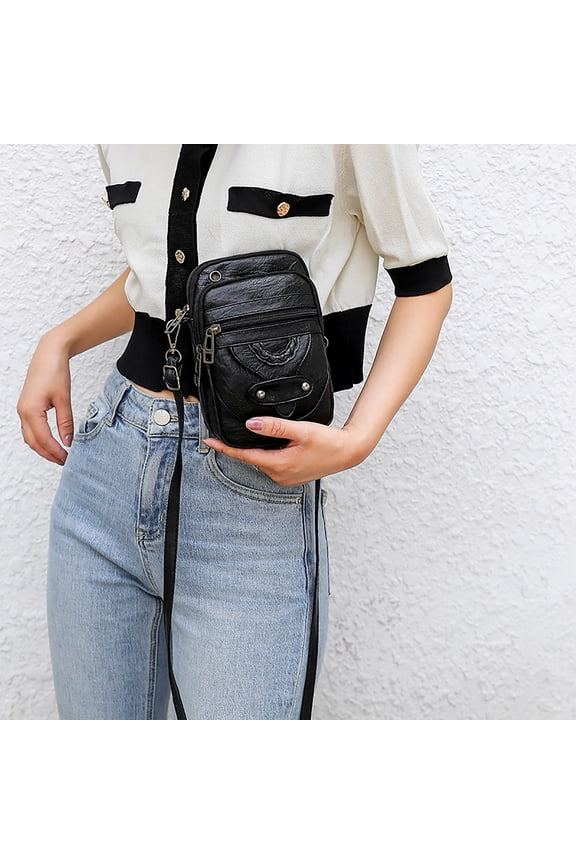 Small Crossbody Bags for Women Adjustable Strap Retro Lightweight Cell Phone Purse Multi-Function Shoulder Bag