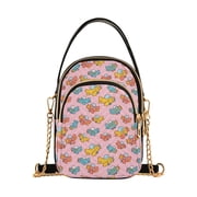 Small Crossbody Bags for Women Airplane Cute Cell Phone Wallet Multi Zipper Pockets Purse Handbag