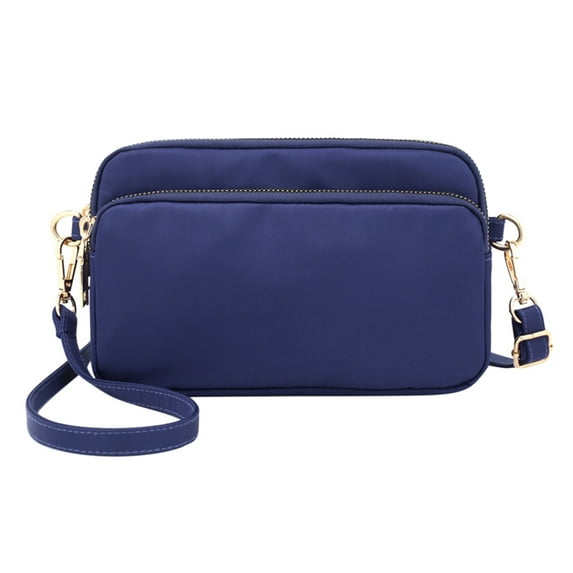 Small Crossbody Bags for Women Belt Bag Fanny Pack Fashion Purse Handbag Wallet Waterproof Nylon with Adjustable Strap Blue