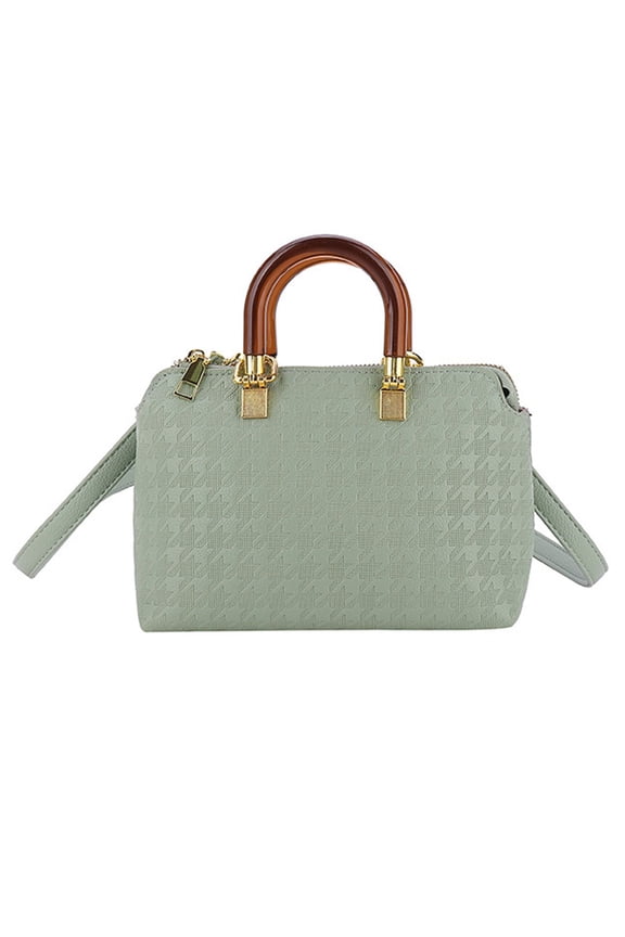 Small Crossbody Bags for Women Classic Zip Top Handle Dome Satchel Bag Shoulder Purse,green,green,G123573