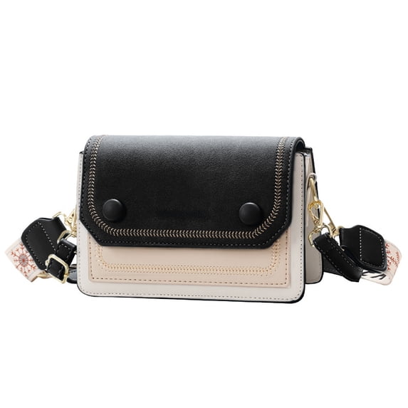 Small Crossbody Bags for Women - Handbag - Bicolor Fashion Design-black