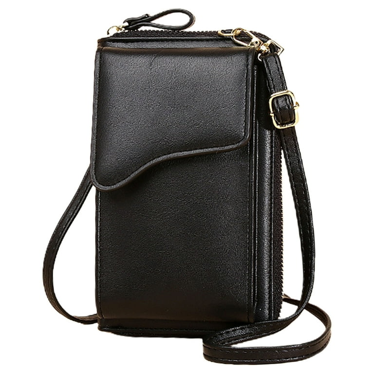 Small Crossbody Bags for Women Leather Shoulder Cellphone Purses Zippered Designer Wallet