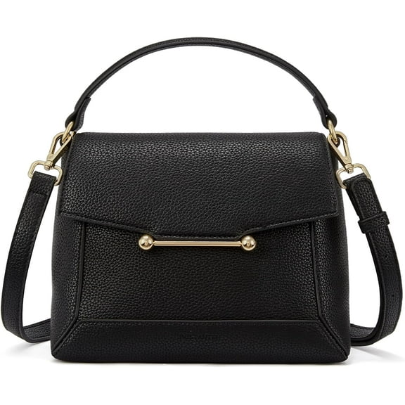 Small Crossbody Bags for Women Trendy Top Handle Shoulder Purse Vegan Leather Handbags with Flap