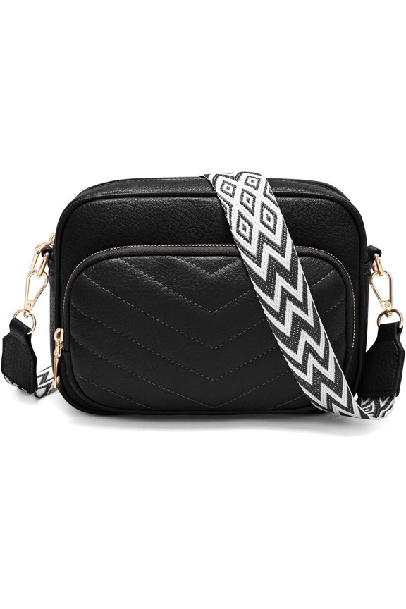 Small Crossbody Bags for Women Trendy Vegan Leather Handbags Quilted Crossbody Purses with Built in Wallet