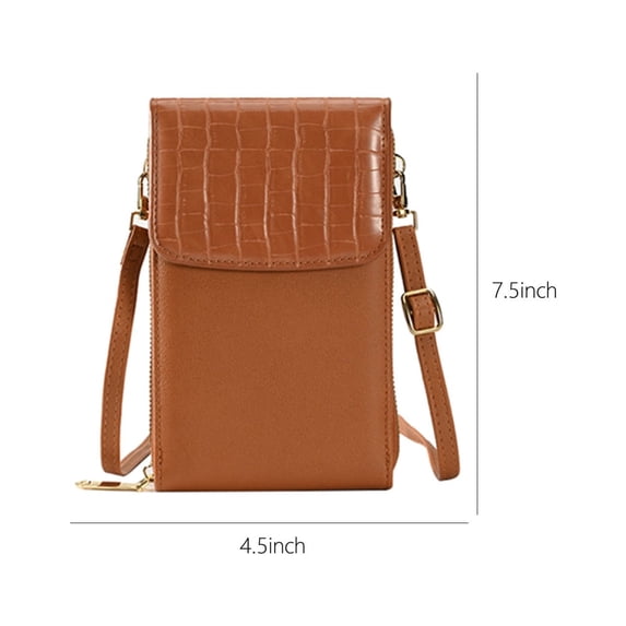 Small Crossbody Cell Phone Purse,Credit Card Slots Wallet Bag,Upgraded Zipper Secure Closure,Large Phone Compatible Pocket,Adjustable Shoulder Strap,Women Daily Travel Carry Essentials