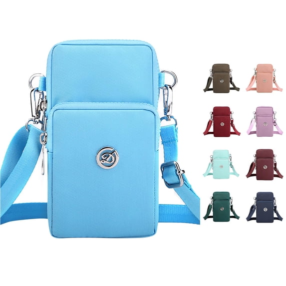 Small Crossbody CellPhone Purse For Women Mini Messenger Shoulder Handbag Wallet With Credit Card Slots