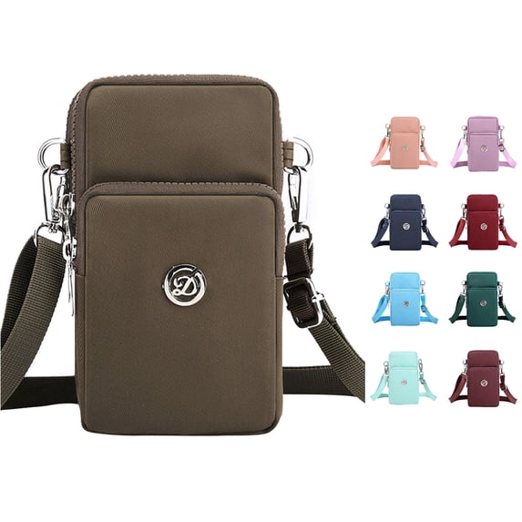 Small Crossbody CellPhone Purse For Women Mini Messenger Shoulder Handbag Wallet With Credit Card Slots