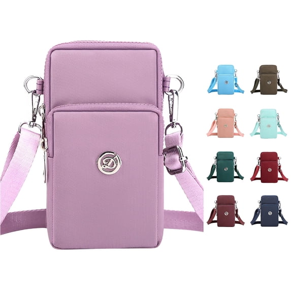 Small Crossbody CellPhone Purse For Women Mini Messenger Shoulder Handbag Wallet With Credit Card Slots