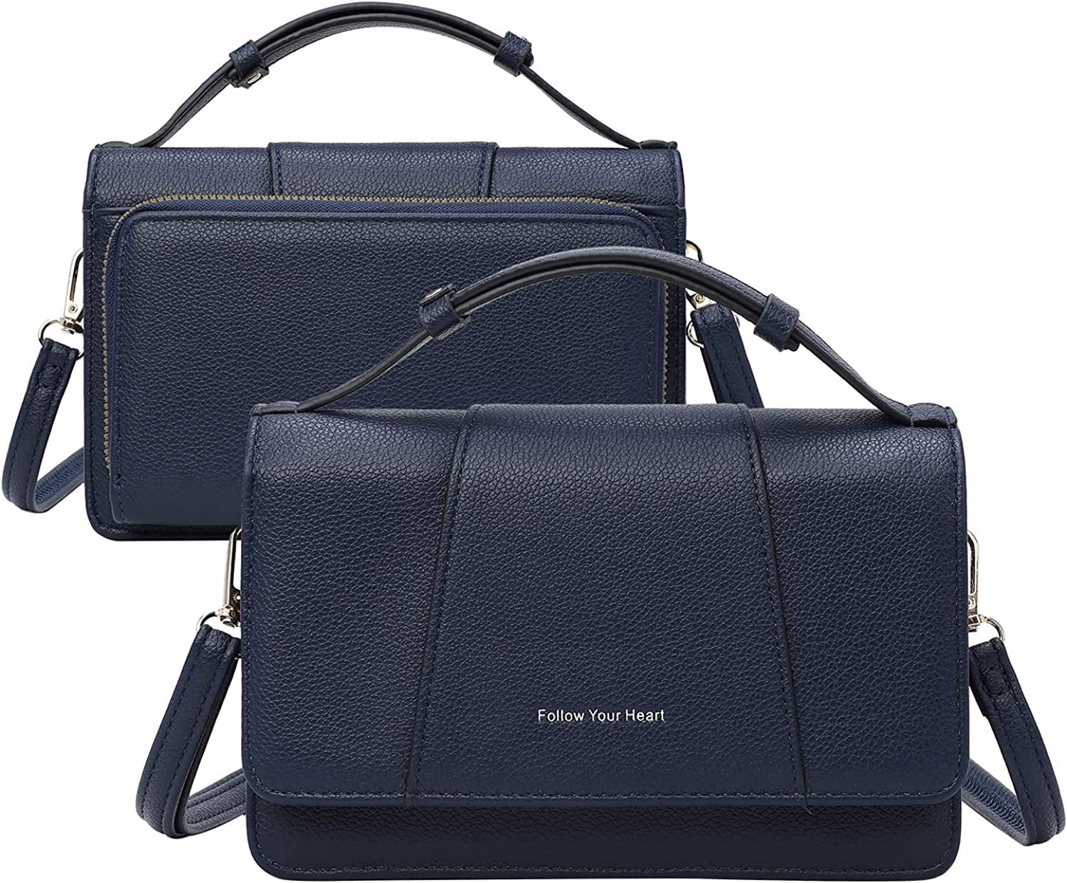 Small Crossbody Handbag for Women, Lightweight Shoulder Messenger Bag Clutch Purse Top Handle Phone Bag