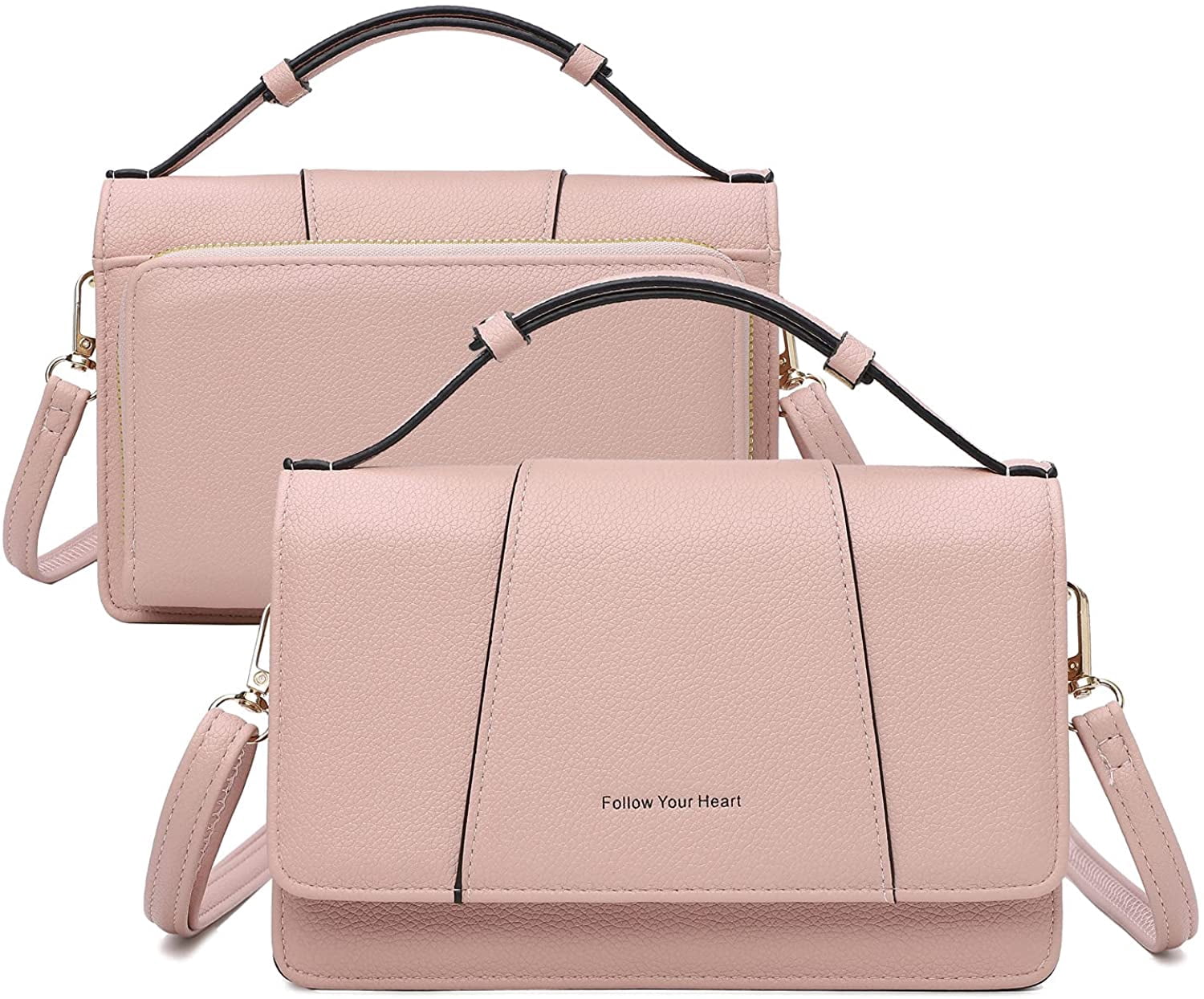 Small Crossbody Handbag for Women, Lightweight Shoulder Messenger Bag Clutch Purse Top Handle Phone Bag