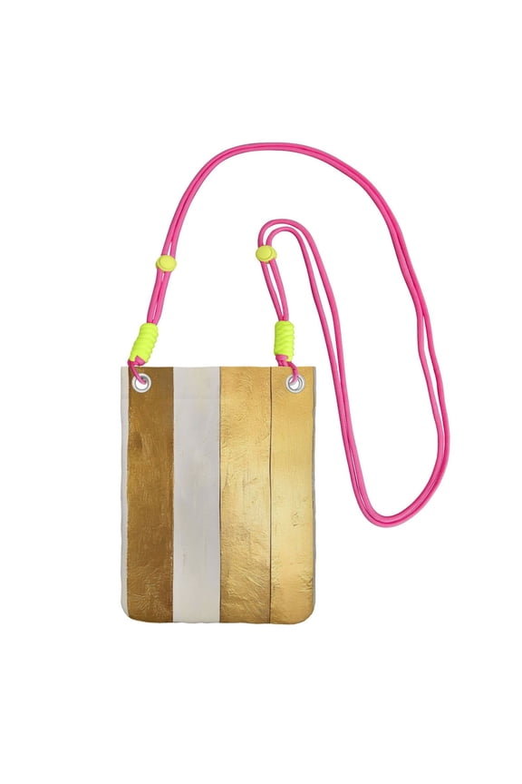 Small Crossbody Purse Women Carry Cell Phone Bag Mini Shoulder Purse Wallet Smart Phone Wallet Gold Stripe_1