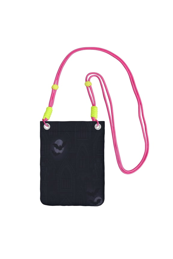 Small Crossbody Purse Women Carry Cell Phone Bag Mini Shoulder Purse Wallet Smart Phone Wallet Haunted Mansion Halloween Pattern