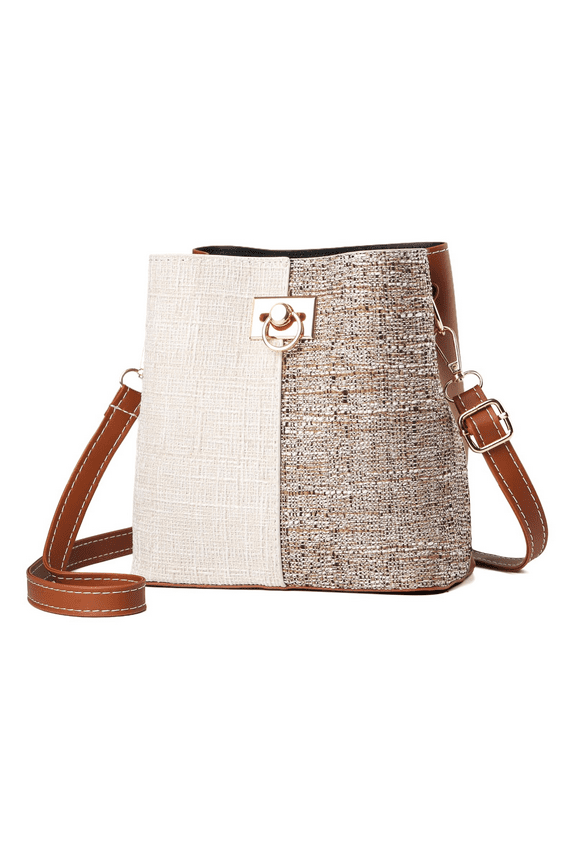 Small Crossbody Purse for Women, Faux Leather Bucket Bag with Adjustable Strap, Elegant Shoulder Bag for Daily,or Date