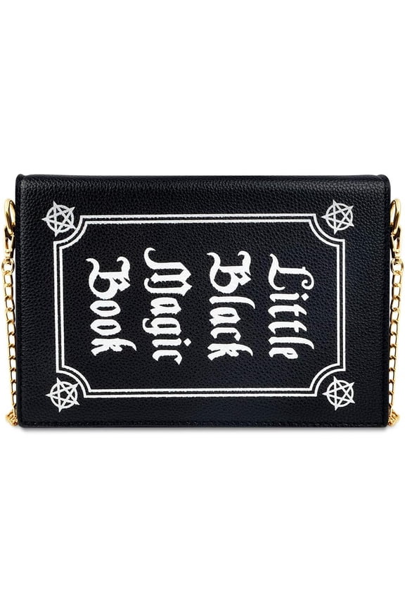 Small Crossbody Purses for Women Trendy Halloween Novelty Handbags Gothic Magic Book Purses
