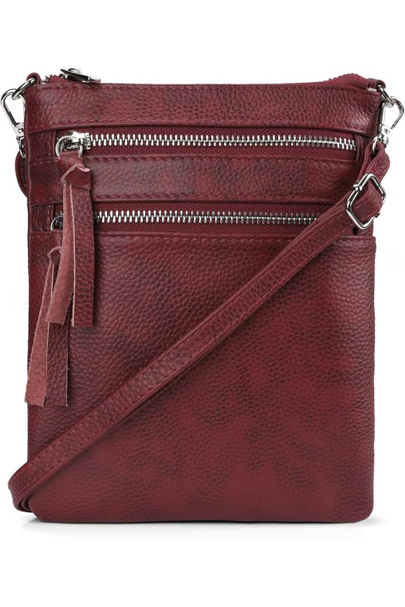 Small Crossbody Purses for Women Trendy Travel Handbags with Multiple Zipper Pockets