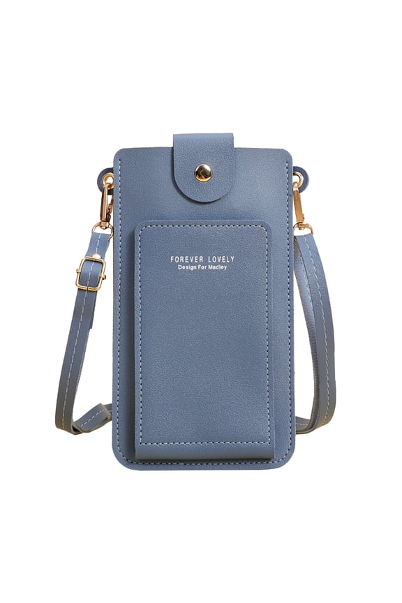 Small Crossbody Touch Screen Cell Phone Purse for Women Leather Mini Cellphone Wallet Bag with Straps