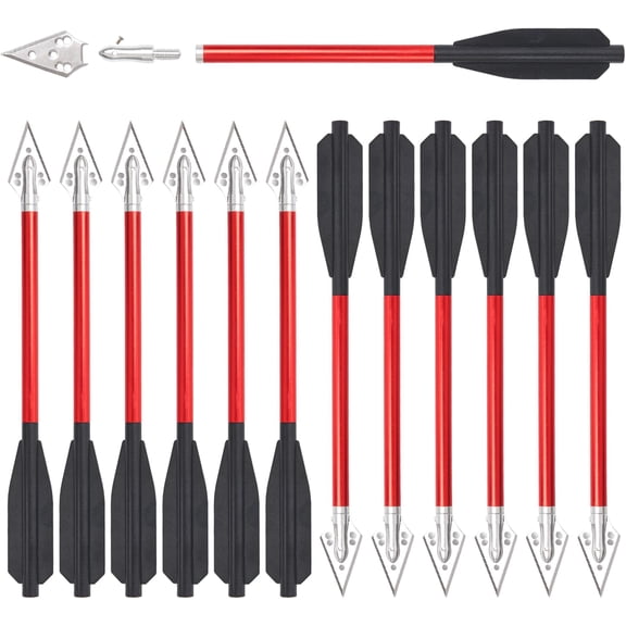 Small Crossbow Bolts 6.7inch Mini Crossbow Arrows 50lbs-80lbs for Adults Shooting Practice Small Hunting Game