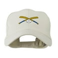 thumbnail image 1 of Small Crossed Bats and Ball Embroidered Cap - Stone OSFM, 1 of 5