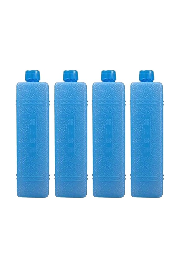 Small Crystal Ice Pack Pack Of 4 Home Conditioning Fan Ice Box Thickened PE Lunch Cooler Bag Water Injectable Reusable Ice Crystal Pack for On-the-Go Cold Storage & Summer Cooling(6.2*1.5*1.5")
