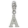thumbnail image 1 of Small Crystal Initial - A - Rope Charm Bead, 1 of 1