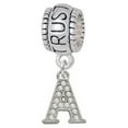 thumbnail image 1 of Small Crystal Initial - A - Trust In God Charm Bead, 1 of 1