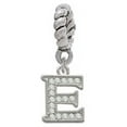 thumbnail image 1 of Small Crystal Initial - E - Rope Charm Bead, 1 of 1