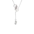 thumbnail image 1 of Small Crystal Initial - J - God Gave Me You Infinity Lariat Necklace, 1 of 1