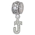 thumbnail image 1 of Small Crystal Initial - J - Rejoice Charm Bead, 1 of 1
