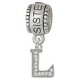 thumbnail image 1 of Small Crystal Initial - L - Sister Charm Bead, 1 of 1