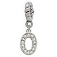 thumbnail image 1 of Small Crystal Initial - O - Rope Charm Bead, 1 of 1