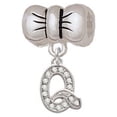 thumbnail image 1 of Small Crystal Initial - Q - Bow Charm Bead, 1 of 1