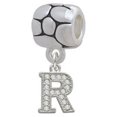 thumbnail image 1 of Small Crystal Initial - R - Pebble Charm Bead, 1 of 1